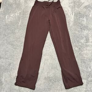 Lululemon Pants Womens 6 Maroon Greatest Stride Pants Ankle Zip Athletic